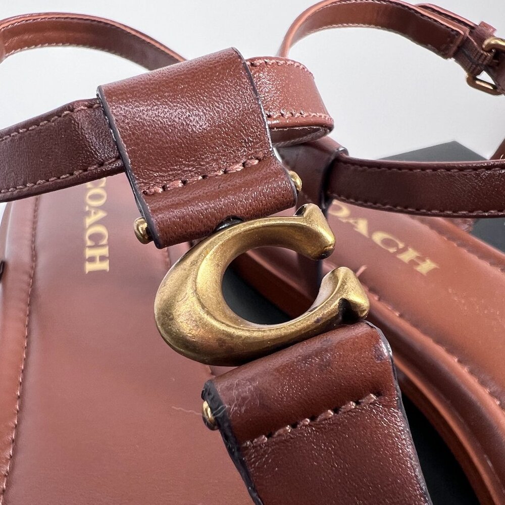 COACH NEW IN BOX Jessica Sandals Size 9 Saddle